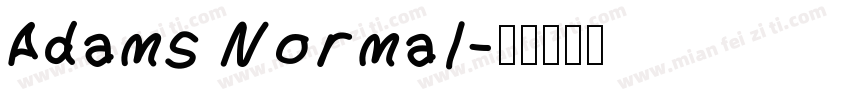Adams Normal字体转换